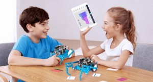 kids are learning coding through playing stem robotics