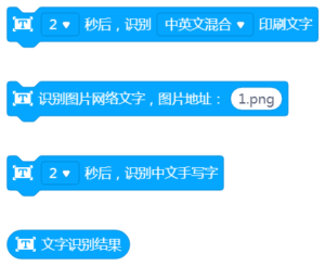 文字识别积木块